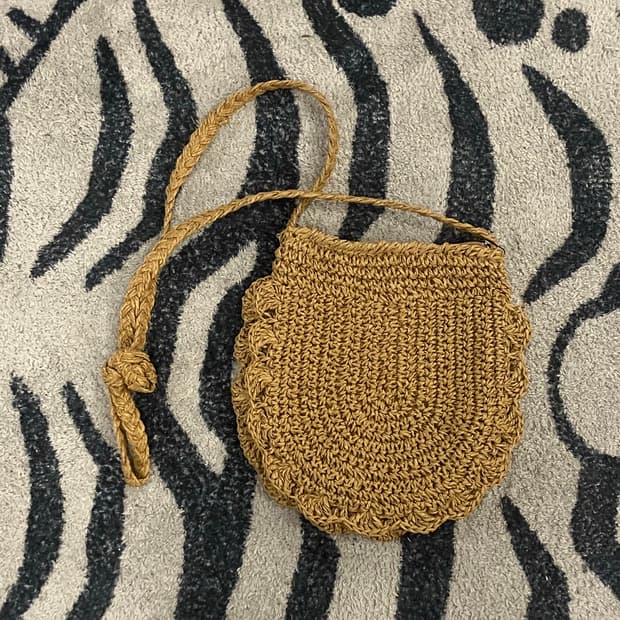 빈티지 뜨개 숄더백 브라운 #csz2129