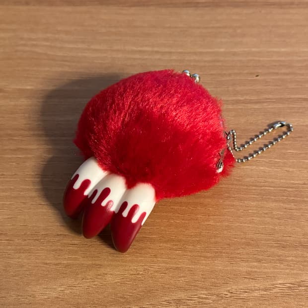 빈티지 글루미베어 발바닥 동전지갑 키링