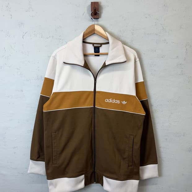 아디다스 00s 빈티지 브라운 트랙탑 져지