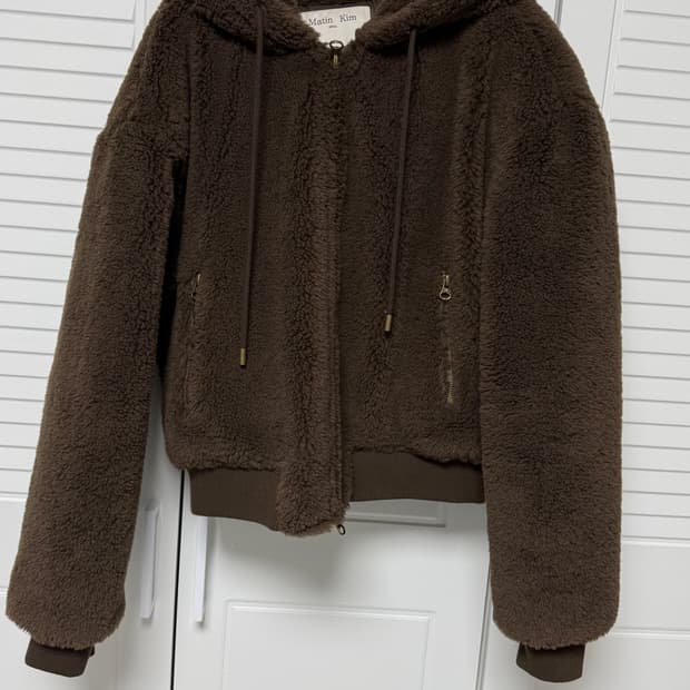 마뗑킴 로고 후리스 자켓