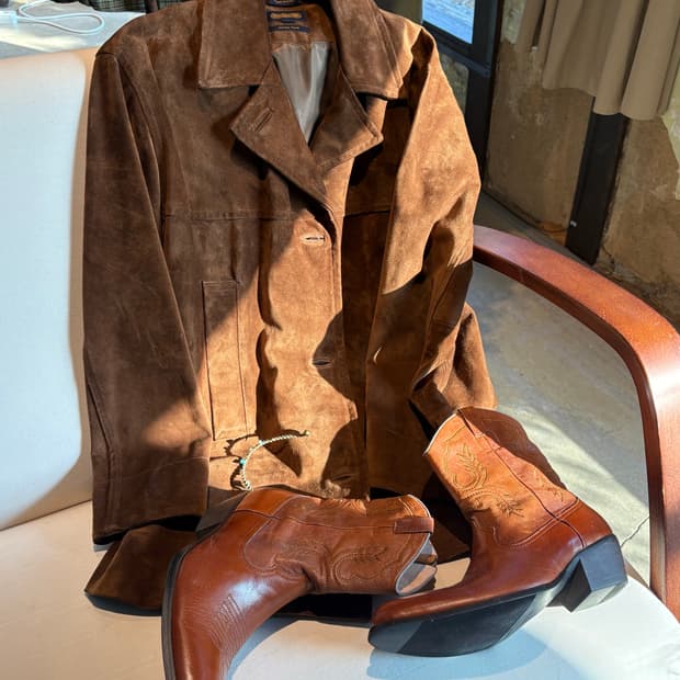 COACH 리얼 스웨이드 자켓 made in usa