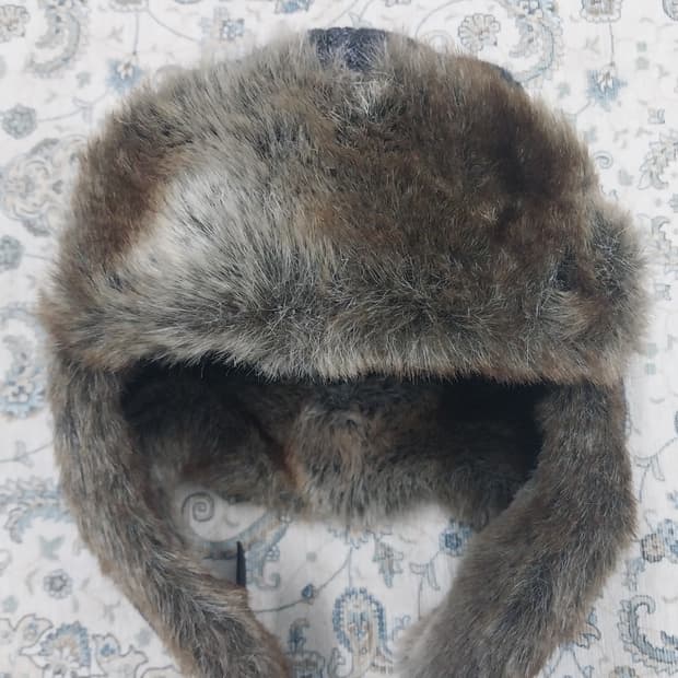 청림사 그레이 퍼 귀달이 모자 방한모