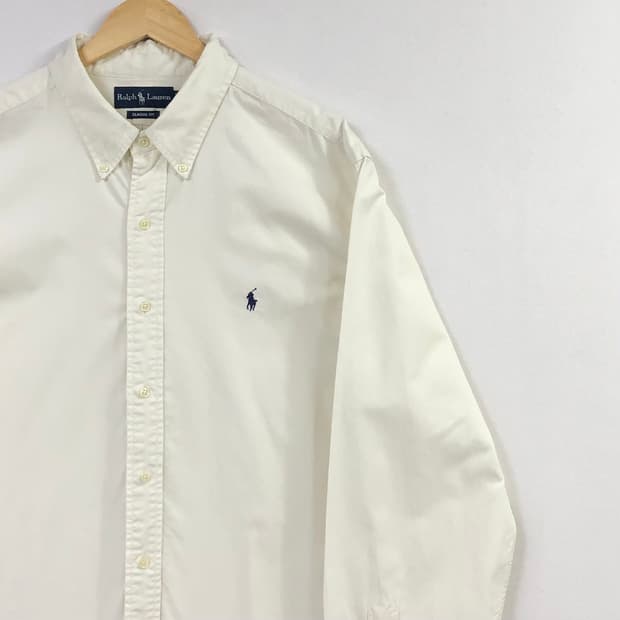 Xxl 폴로 아이보리 코튼 셔츠