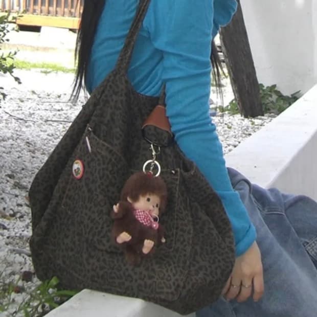 easeas 이즈이즈 레오파드 숄더백