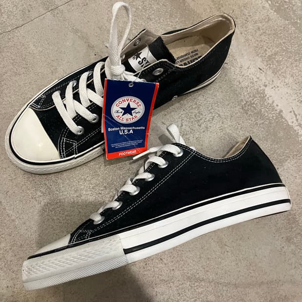 빈티지 00s 컨버스 로우 블랙