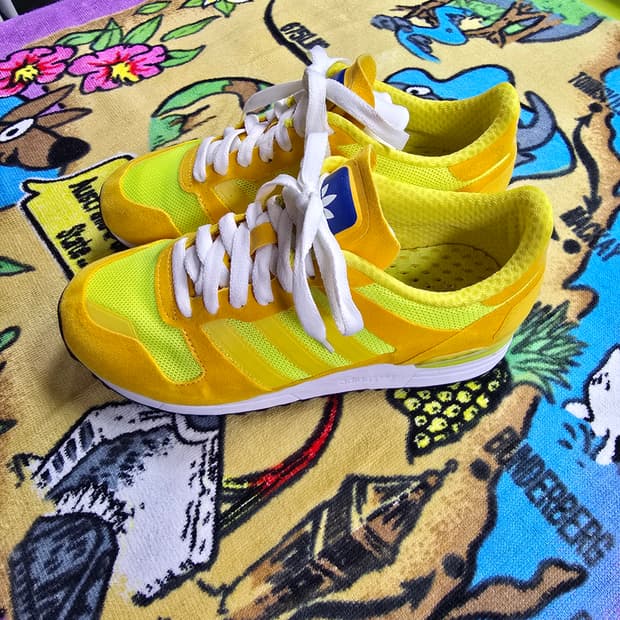 아디다스 운동화 옐로우 메쉬 스니커즈 (1503)