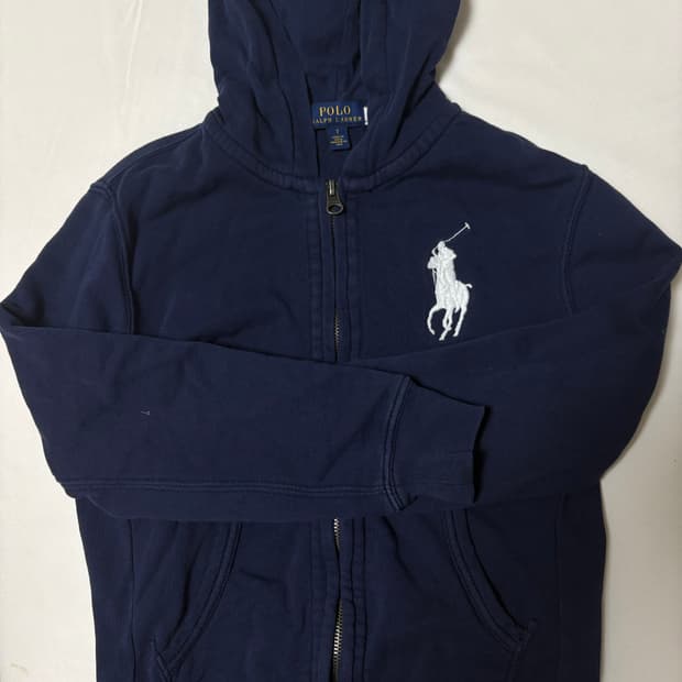 폴로랄프로렌 빅포니 네이비 후드집업