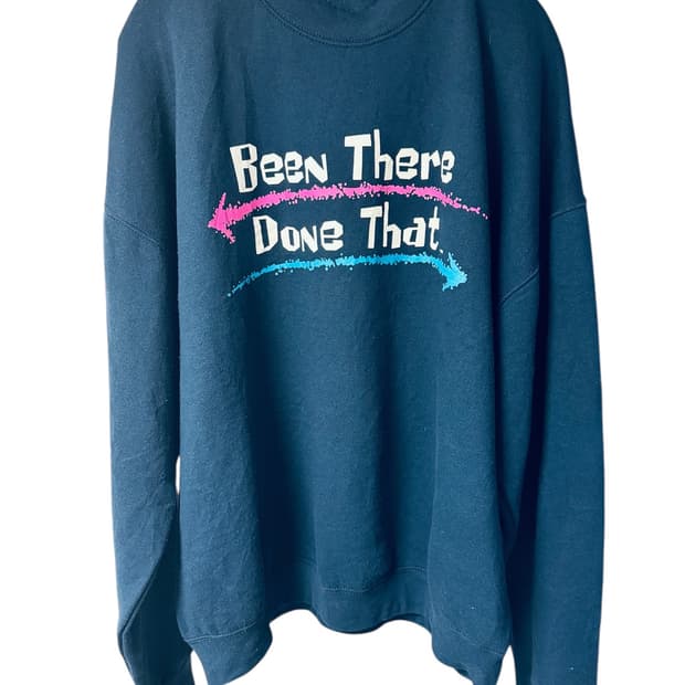 빈티지 90s 프룻오브더룸 BTDT 맨투맨 네이비 XXL