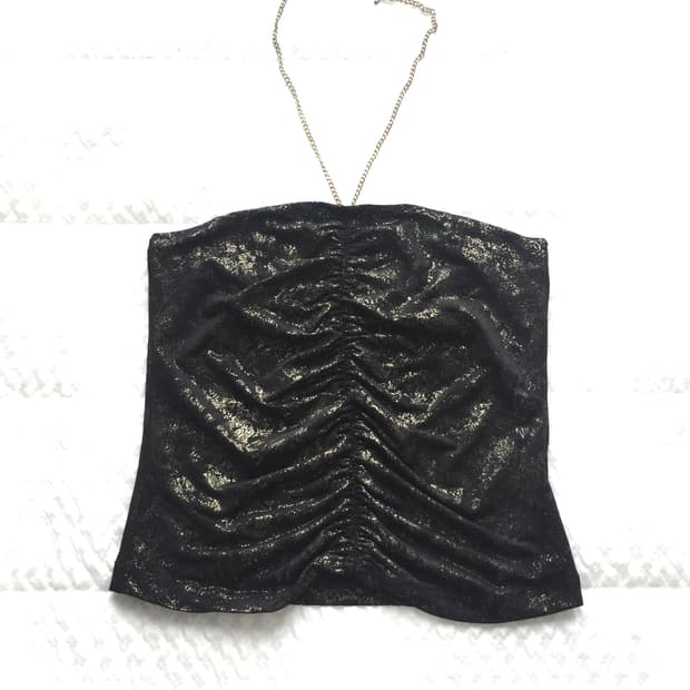 Gyaru Chain Halter Top 오네갸루 체인 홀터 탑