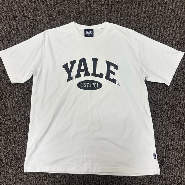 YALE 예일 반팔티셔츠 화이트 L
