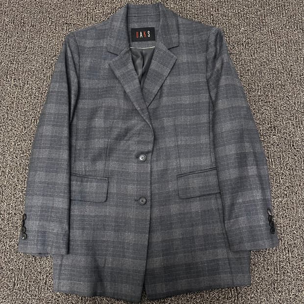 DAKS 닥스 여성 체크 울 자켓 90(S)