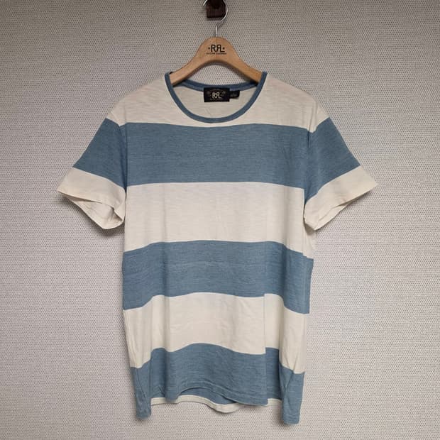 RRL 더블알엘 스트라이프 반팔 티셔츠 L