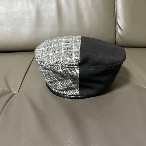 빈티지 체크 영국 베레모