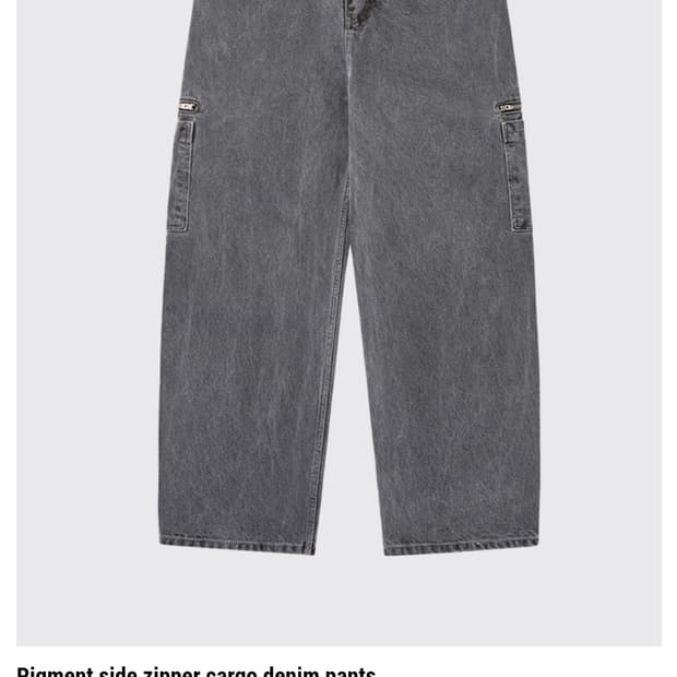 아르반 피그먼트 카고 데님 3사이즈