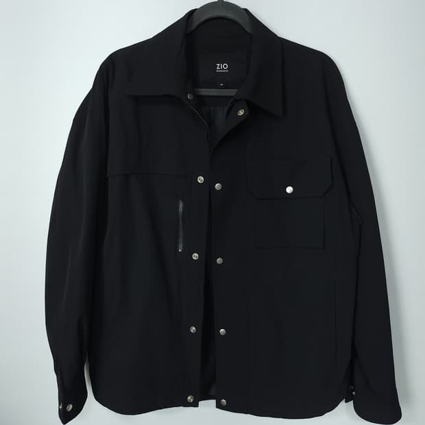 송지오 옴므 블랙 셔츠 자켓 95 M