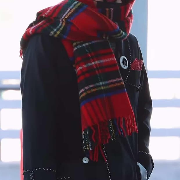 GD착용 캐시미어 uk 머플러