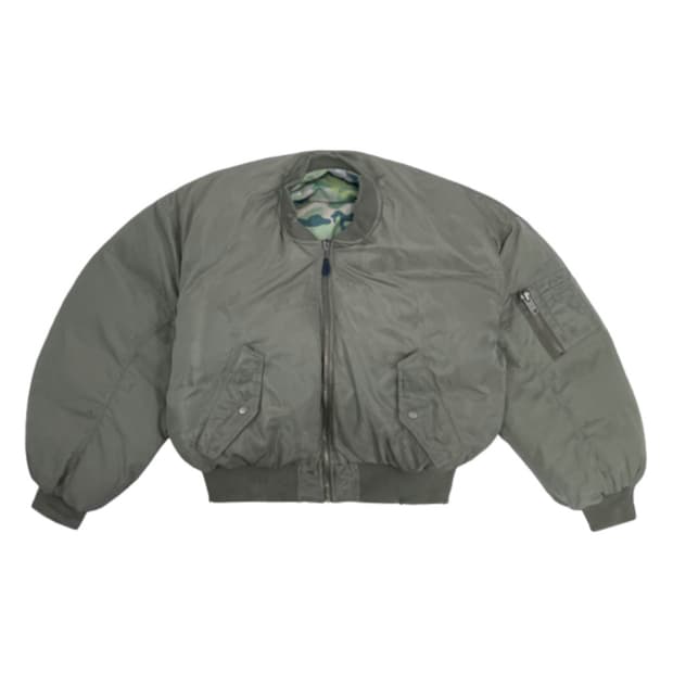 [구매글] 프로젝트gr 리버시블 푸퍼 봄버자켓 카키