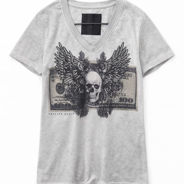 Philipp plein 프린팅반팔 그레이M