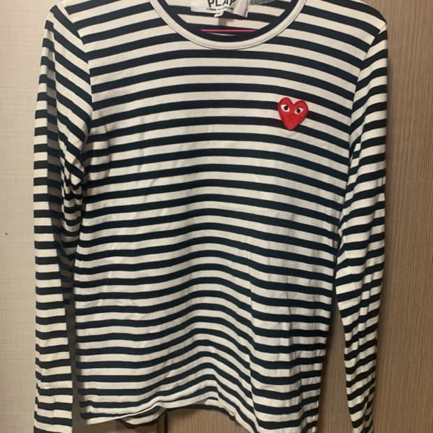 꼼데가르송 스트라이프 롱 슬리브