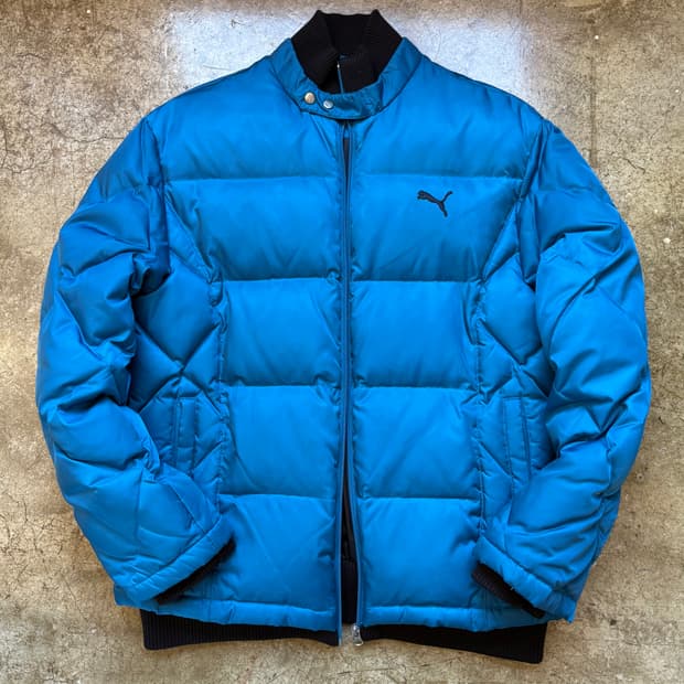 PUMA 다운 오리털 스냅 밴딩 패딩