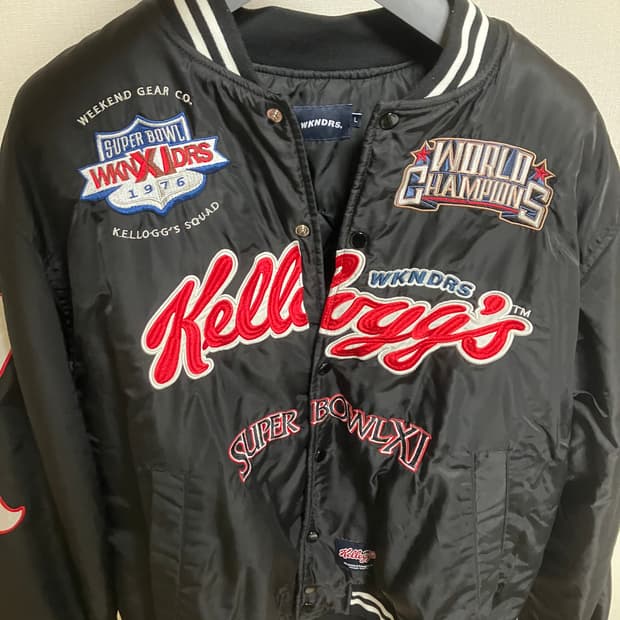 (네고 가능)위캔더스 켈로그 바시티 스타디움 자켓