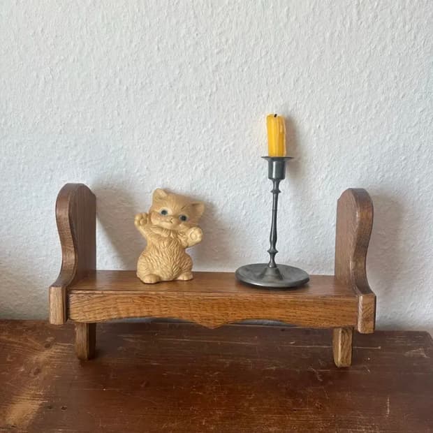 독일)빈티지 우드 벽선반