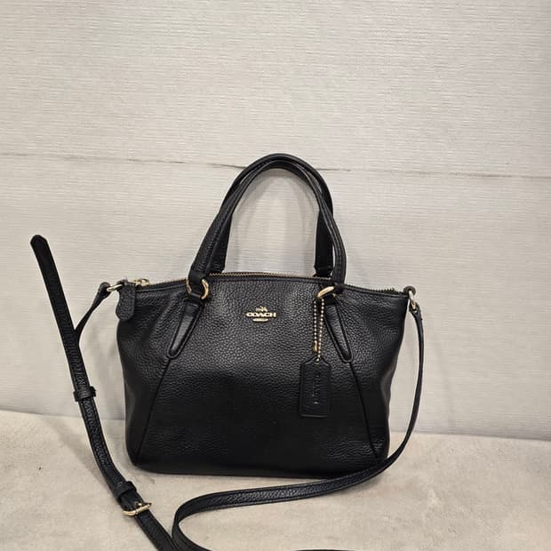 코치 블랙 미니 켈시 사첼백 크로스백 토트백