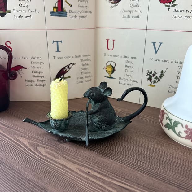 빈티지 앤틱 촛대 캔들 홀더 오브제 