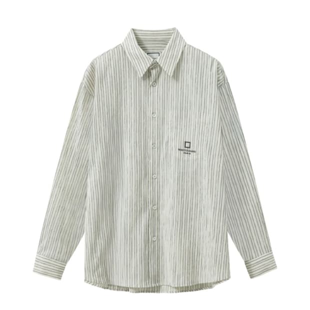 우영미 25SS 스트라이프 셔츠 아이보리
