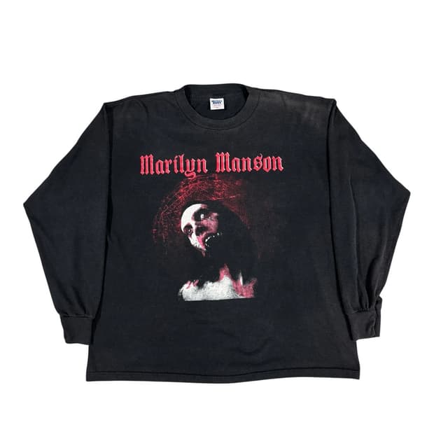빈티지 90s Marilyn Manson 마릴린맨슨 지저스 롱슬리브