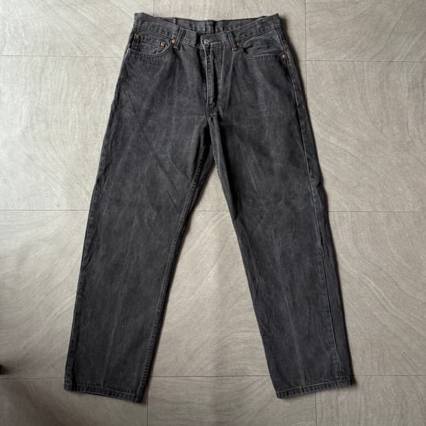 리바이스 정품 550 데님 블랙 팬츠 바지