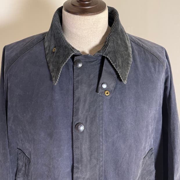 Barbour Bedale 왁스 자켓 네이비 C40 Made in Eng