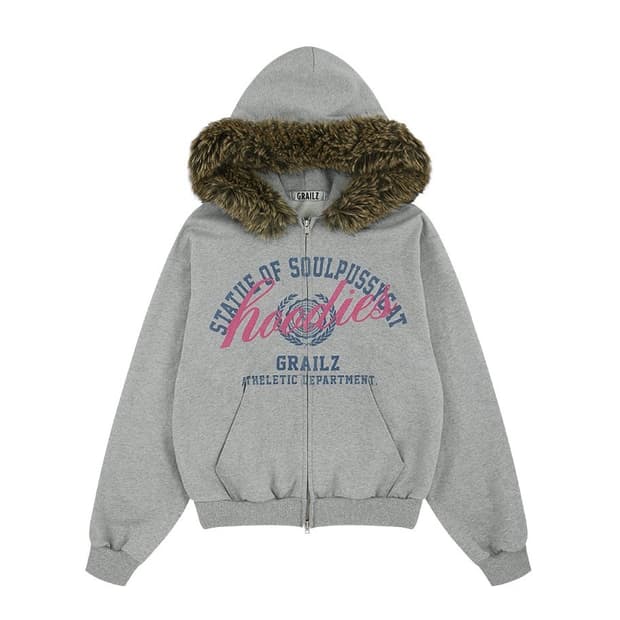 그레일즈 grailz 퍼 후드집업