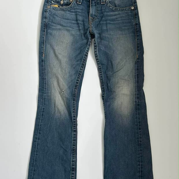 [30] 트루릴리젼 U스티치 플레어진 데님 부츠컷 팬츠