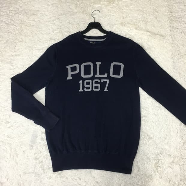 폴로 빅로고 라운드넥니트 DD23