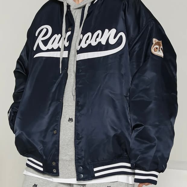 [테이크이지]  라쿠 베이스볼 오버자켓(네이비)