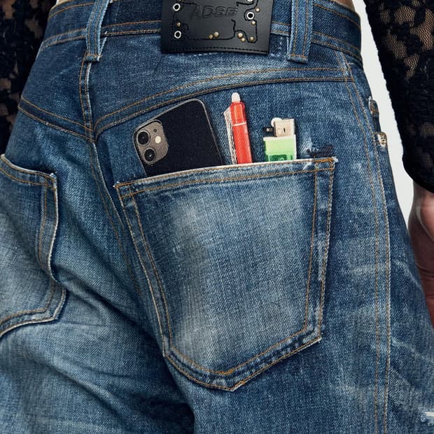 앤더슨벨 ANDERSSON BELL 트롱프뢰유 프린티드 데님 팬츠