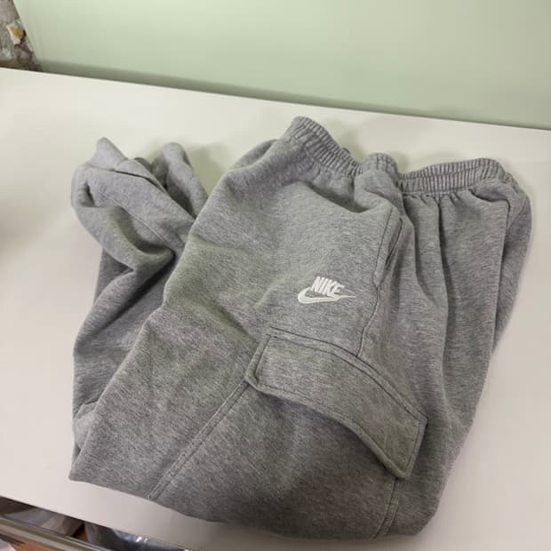 XXL 나이키 레귤러핏 기본로고 카고 코튼 밴딩 조거팬츠