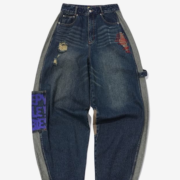메인부스 LAB.017 Balloon Denim Pants(INDIGO)