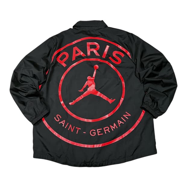 ✨ (바배) 조던 x 파리 생제르맹 코치 자켓 블랙 인프라레드 