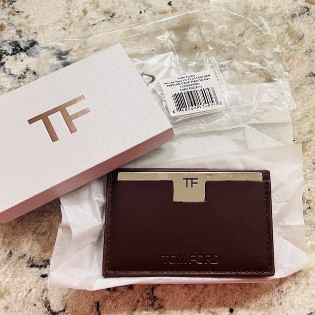 톰포드 미러 카드지갑(브라운)