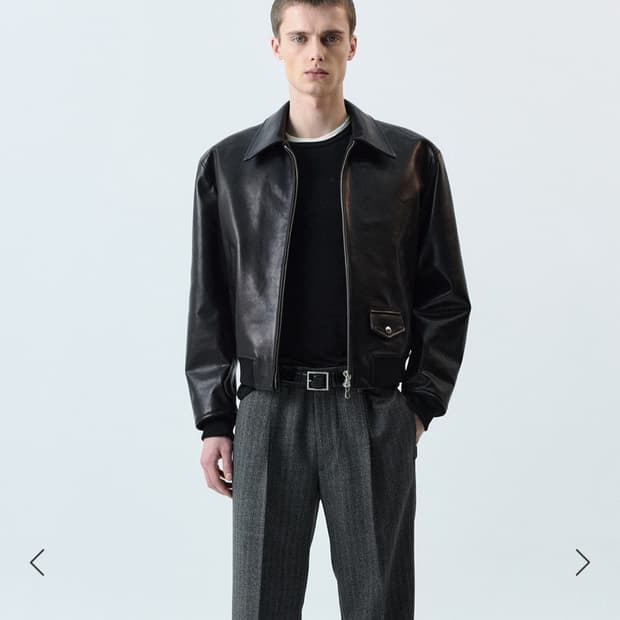 세비지 싱글레더 봄버 L