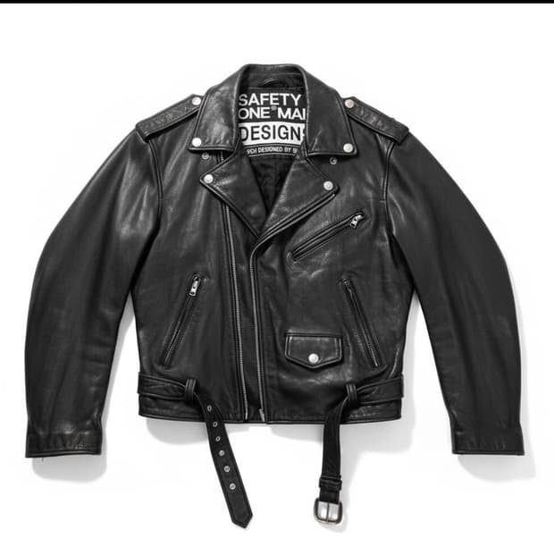 안전지대 소가죽 자켓
