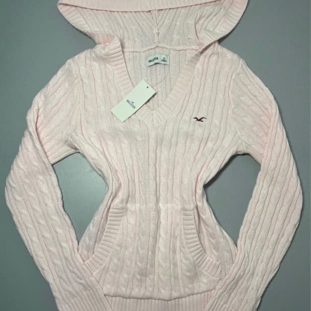 홀리스터 후드 니트