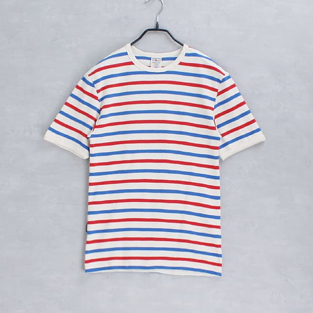 AVIREX _ crew neck border tee S6312
