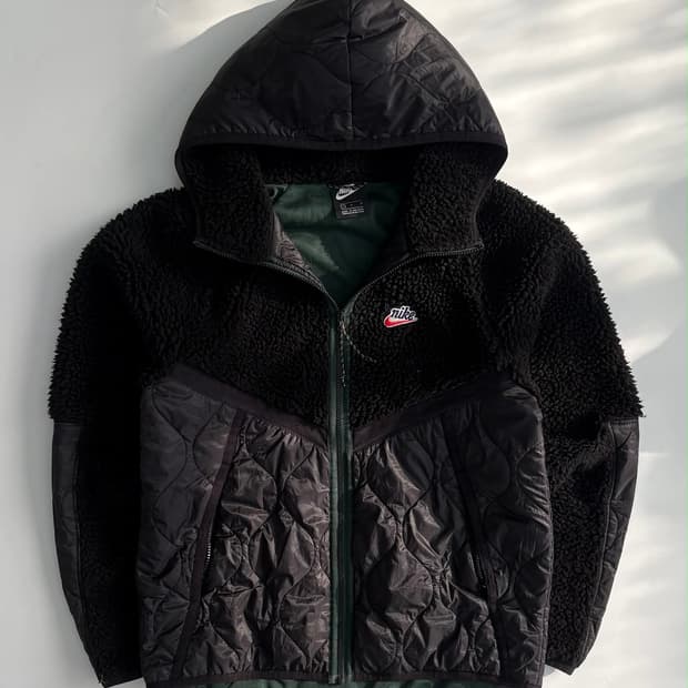 [L] 나이키 헤리티지 퀄팅 쉐르파 자켓