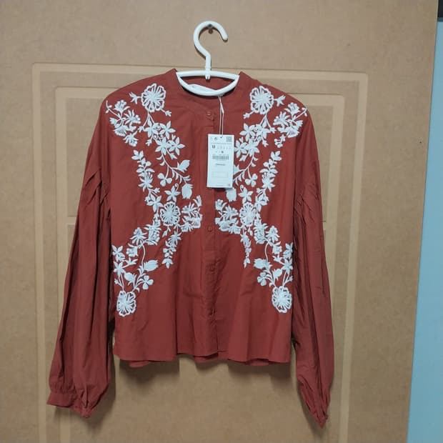 자라 미사용 블라우스 66 오버핏 