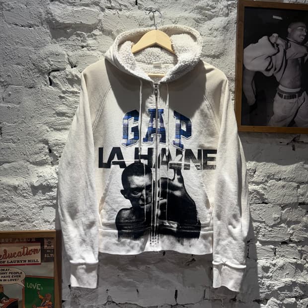 갭 빈티지 커스텀 증오 프린팅 후드집업