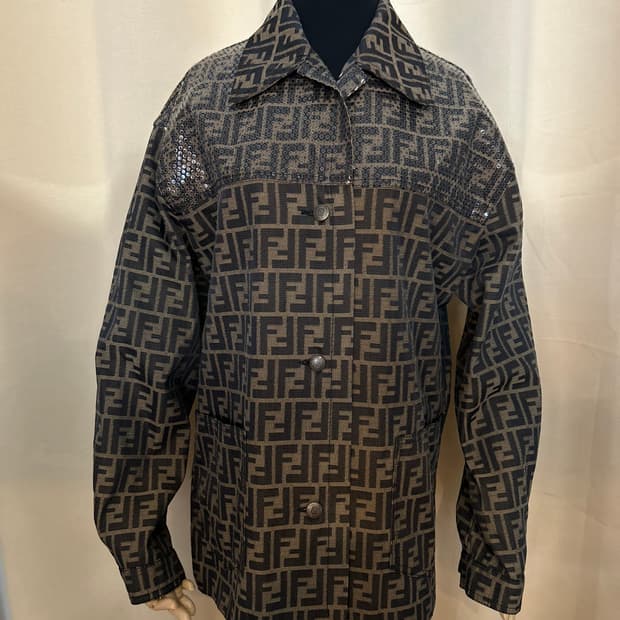 FENDI 펜디 90's FF자카드 톤온톤 스티칭 자켓