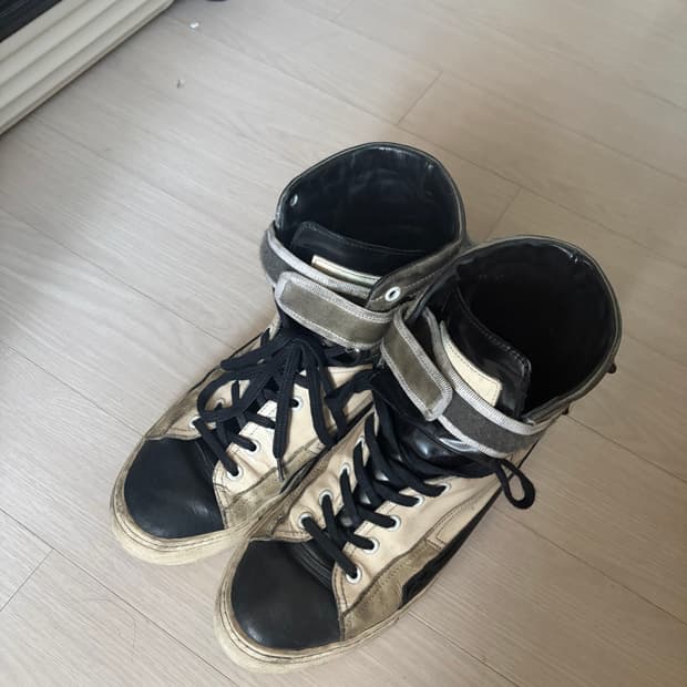 RAF SIMONS 백포켓 하이탑 스니커즈